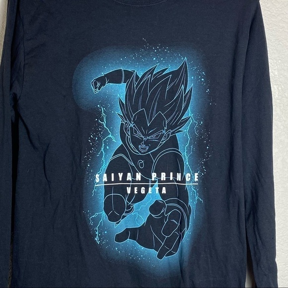 Dragon Ball Z "Saiyan Prince Vegeta" Graphic  Longsleeve Tee Size: Small - Picture 3 of 4